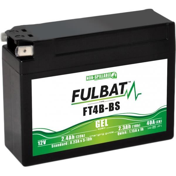 Batterie Fulbat GEL SLA FT4B-BS GEL 12V 2.3AH 40 AMPS 113x38x85