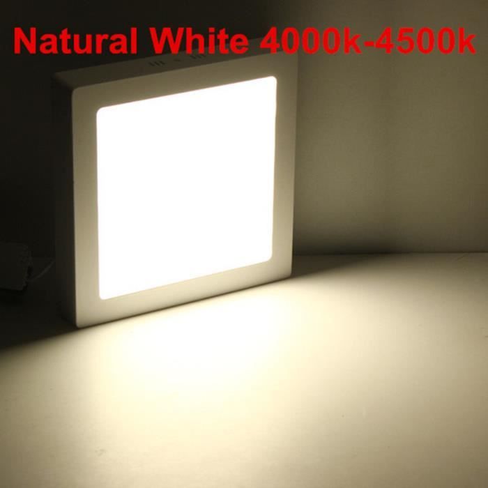 Downlight Encastré Carré Double Tête LED - Ultra Fin 40mm - 5W à 18W X2 - Blanc, Neutre Ou Chaud - Pour Plafond Moderne