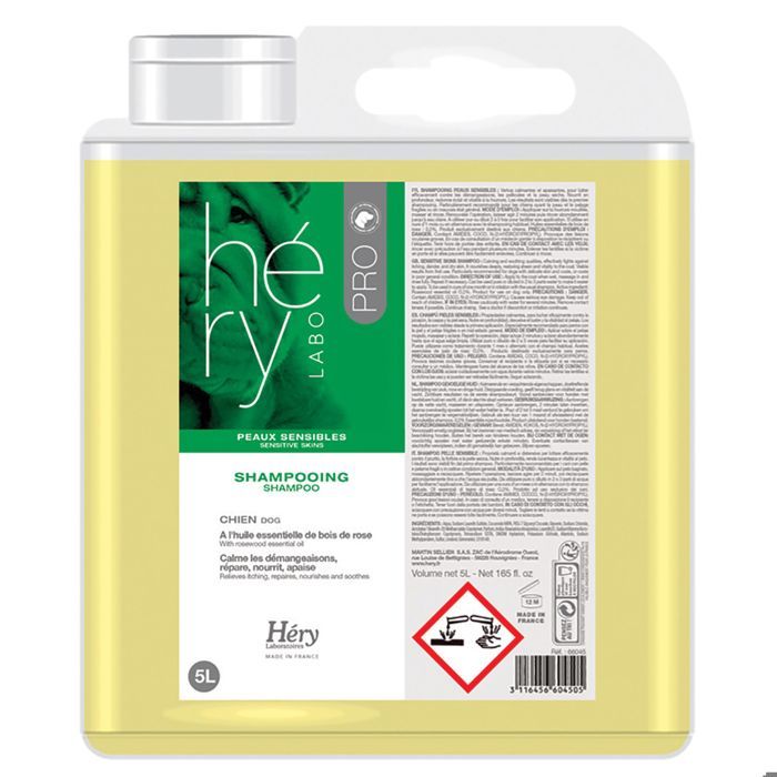 Shampoing Peaux Sensibles Laboratoires Héry : 5L - HERY Shampoing Peaux Sensibles Laboratoires Héry : 5L - HERY