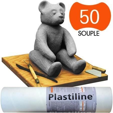Plastiline 1340T Tube 1kg Dureté 40 Ocre Rouge - Pâte à Modeler Haute Précision Fabriquée En France