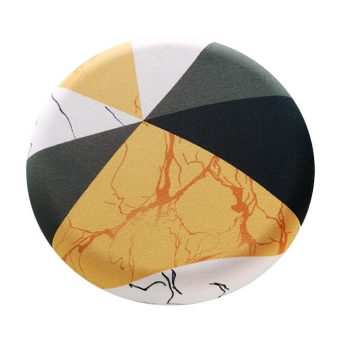 Housse De Coussin Pour Tabouret De Bar Rond - Motif Citrouille Orange, Lavable, élastique (tailles 30 à 35 Cm) - 7