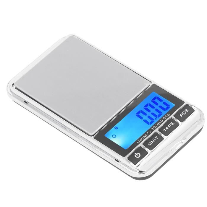 HURRISE Petite balance numérique Balance de poche numérique de haute  précision, portable, fiable, mini balance de poche avec