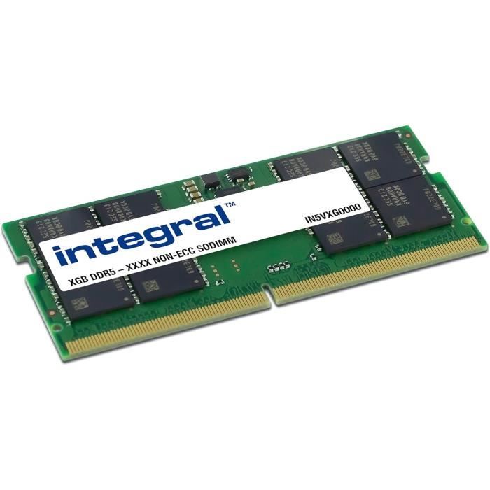 Integral 16GB DDR5 Barrette de RAM 4800MHz SODIMM Laptop/Notebook ...