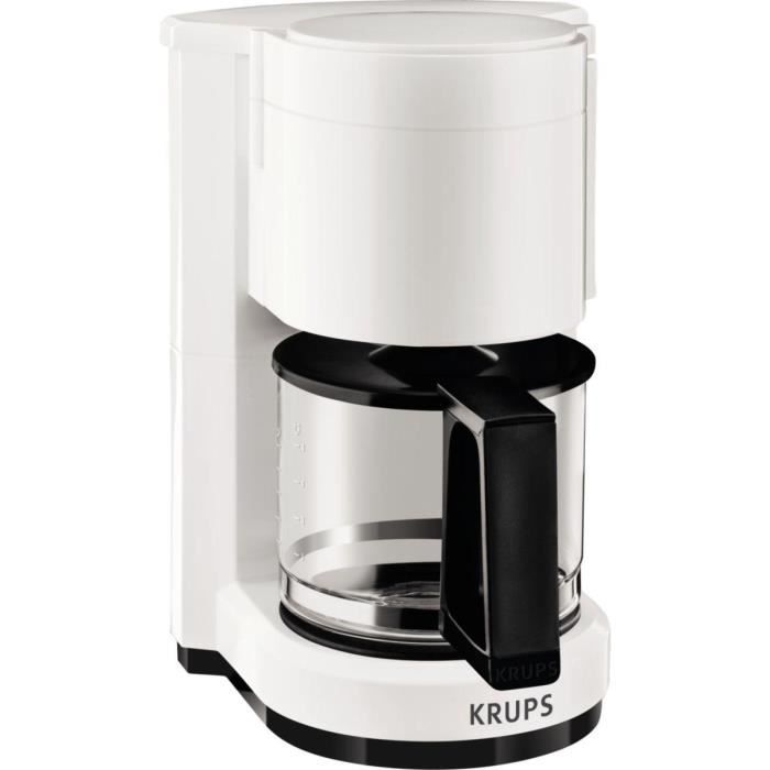 Cafetière à filtre KRUPS F1830110 - Blanc - Maintien au chaud - 0.6L