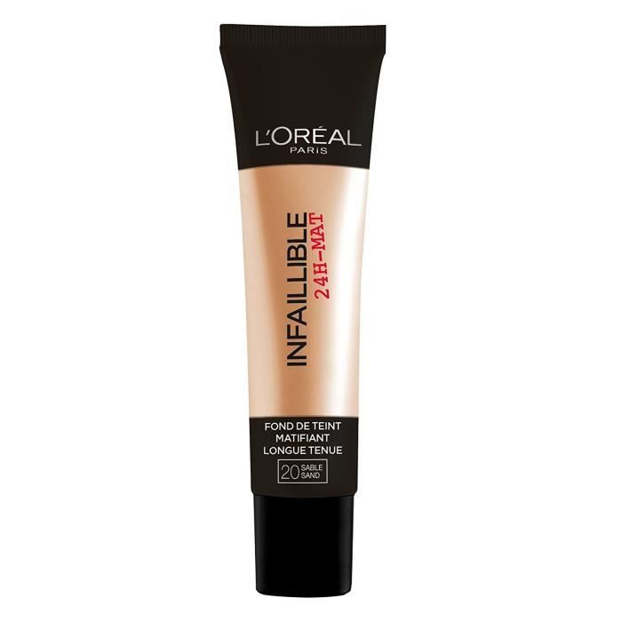 L Oreal Paris Fond De Teint Infaillible 24h Mat 20 Sable Achat Vente Fond De Teint Base L Oreal Paris Infaillible 24h Cdiscount