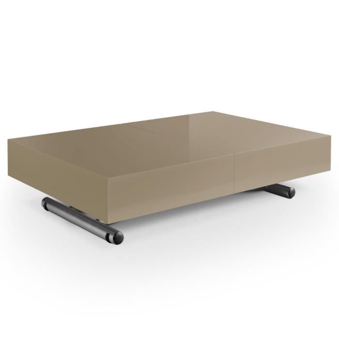 Table Basse Relevable Cassidy Taupe Achat Vente Table Basse