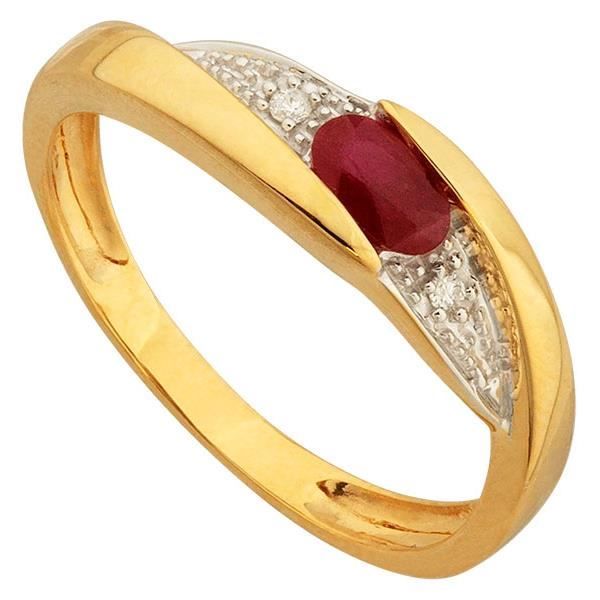 bague or 18k rubis bague or 18k rubis