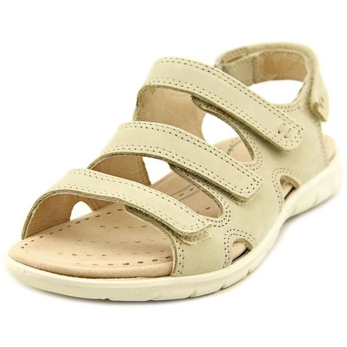 Ecco Babett 3-Strap Femmes Cuir Sandale