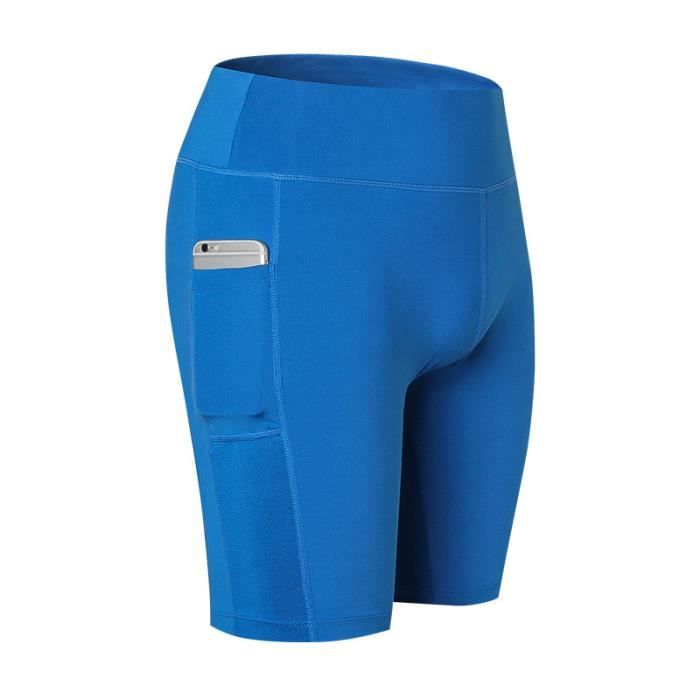 Mini Short de Sport Femme Legging Court Collant Sexy Short d'Été Femme  Pantalon Yoga Élastque Bas de Pyjama Casual S-XXL Bleu Bleu - Cdiscount  Prêt-à-Porter