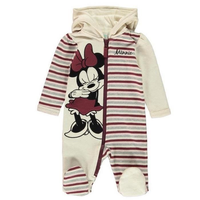 Combinaison Polaire Bebe Naissance Disney Fille Minnie Beige Cdiscount Pret A Porter