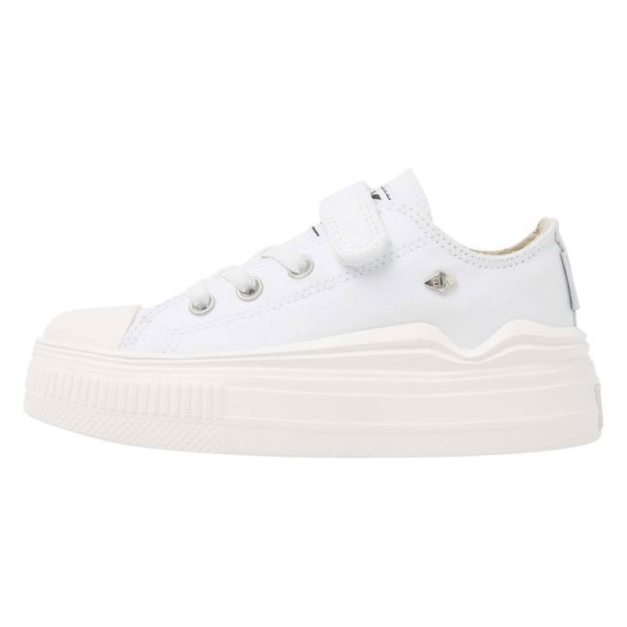 British Knights British Knights Kaya Flow Low — Baskets enfant blanches en textile lacets (mixte)