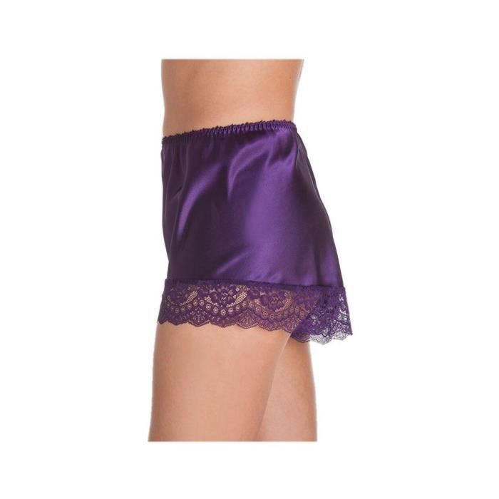 slip en satin pour femme