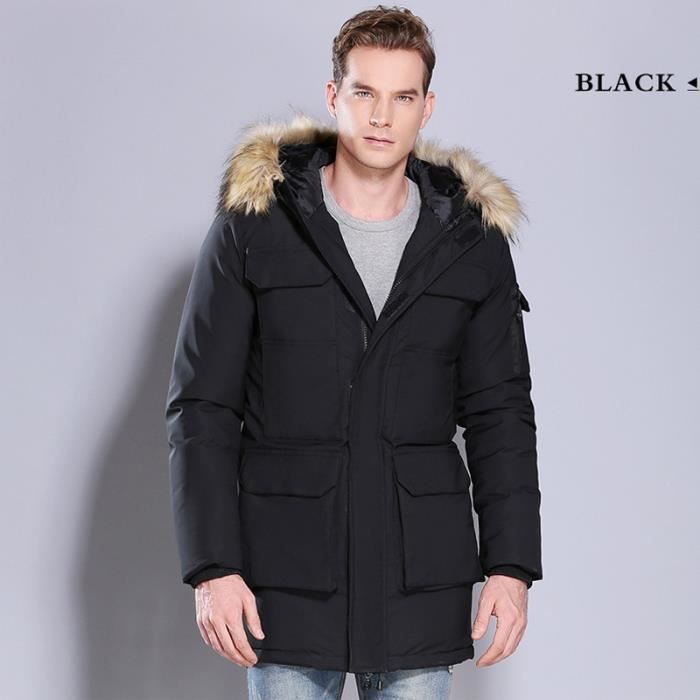 Doudoune homme de Marque poches multiples Doudoune mi longue