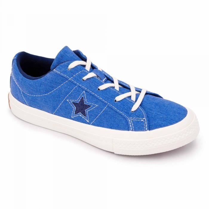 converse bleu fille