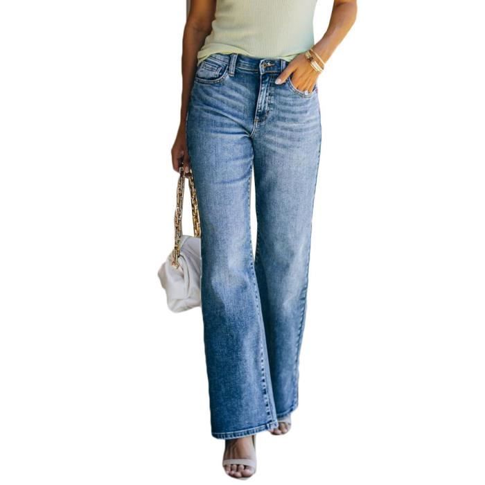 Femme Jeans vas Jeans Boutonn Bas D contract Jeans Vintage