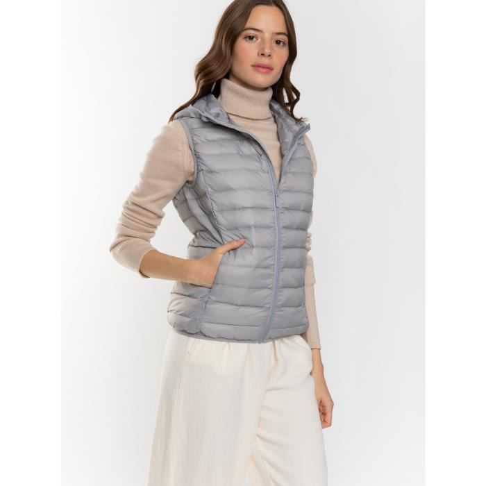 Doudoune gris hotsell chiné femme