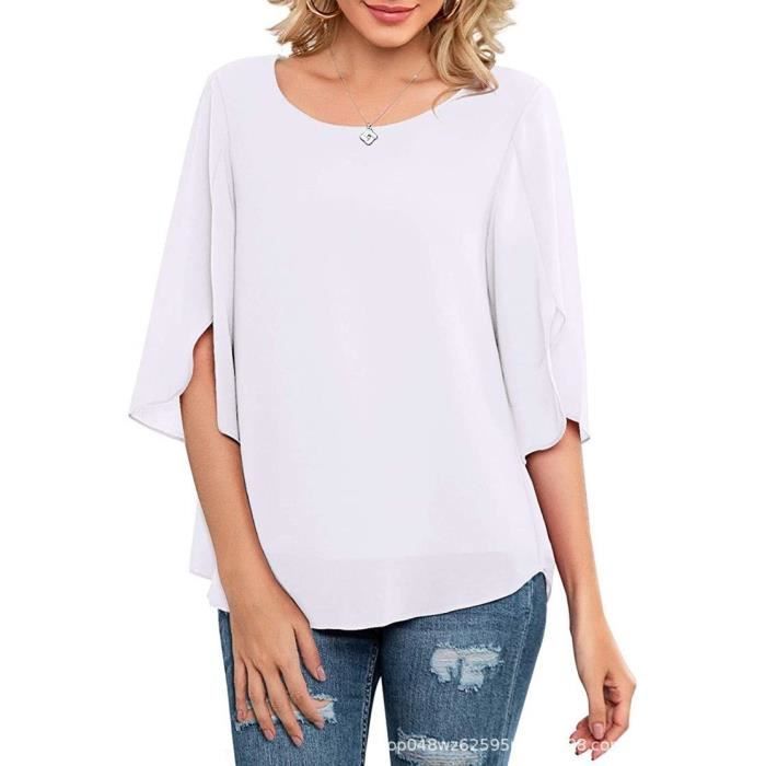 Haut manche hotsell trois quart femme