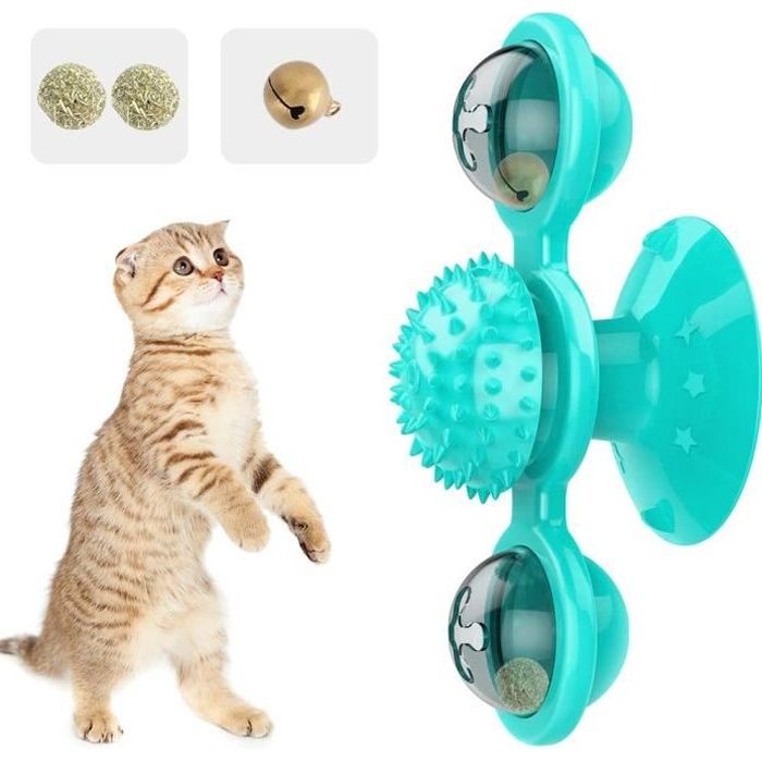 Jouets pour Chat Windmill, Jouet interactif pour Chat,Plume de Jouet pour  Chat,Jouet pour Chat