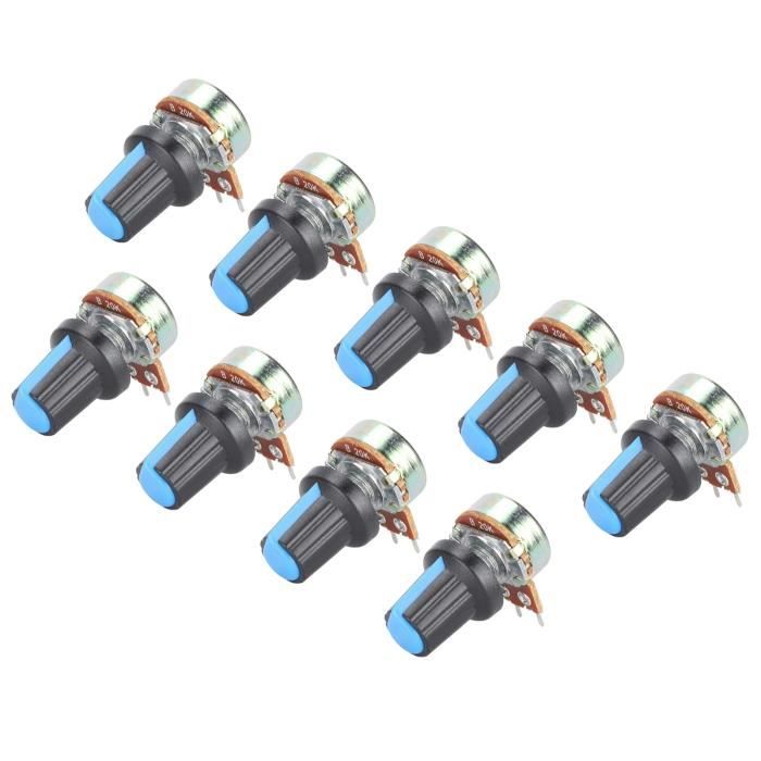 Lot De 20 Potentiomètres Rotatifs Doubles B20K 20K Ohm Linéaire - Type B - Uxcell