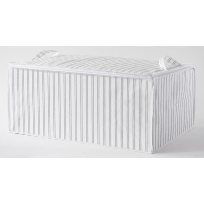 COMPACTOR Housse de rangement pour couette Anton rayures gris