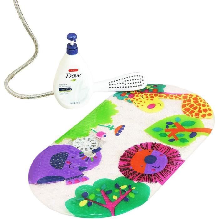 Tapis De Douche Antidérapant 80x80 Cm | Doux, Drainage Rapide - Idéal Sdb Familiale