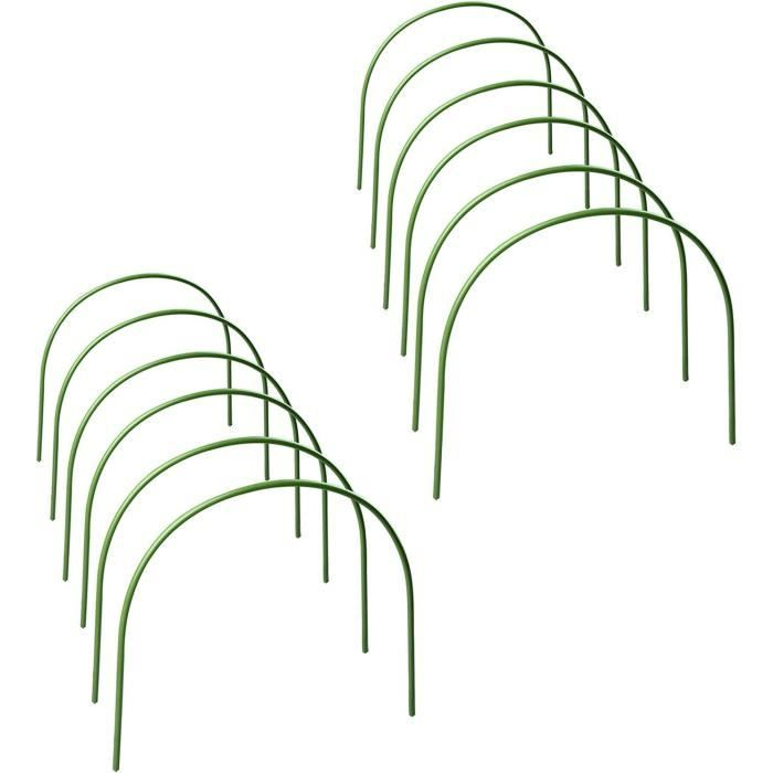 Arceaux De Jardin Pour Serre Surélevée - Lot De 10, 48 X 50 Cm, Protection Tomates Et Semis