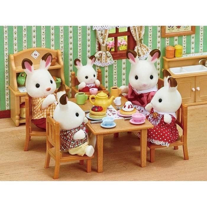 La famille lapin chocolat - Figurines Sylvanian Families - Achat