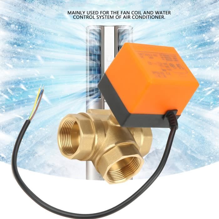 Vanne à Tournant Sphérique Motorisée En Laiton - SURENHAP - DC 24V 2