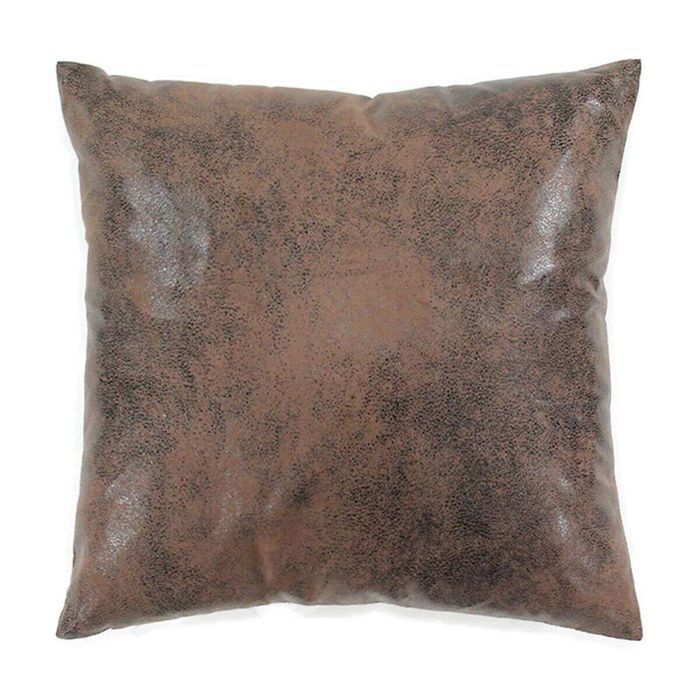 Coussin aspect cuir marron 40x40cm HAVANE Coussin aspect cuir marron 40x40cm HAVANE