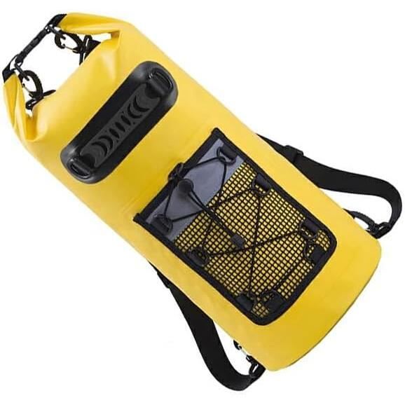 Navis Marine Sac De Sport Étanche 65L - Sac Voile Grande Capacité Noir/Gris Pour Sports Nautiques Et Pêche