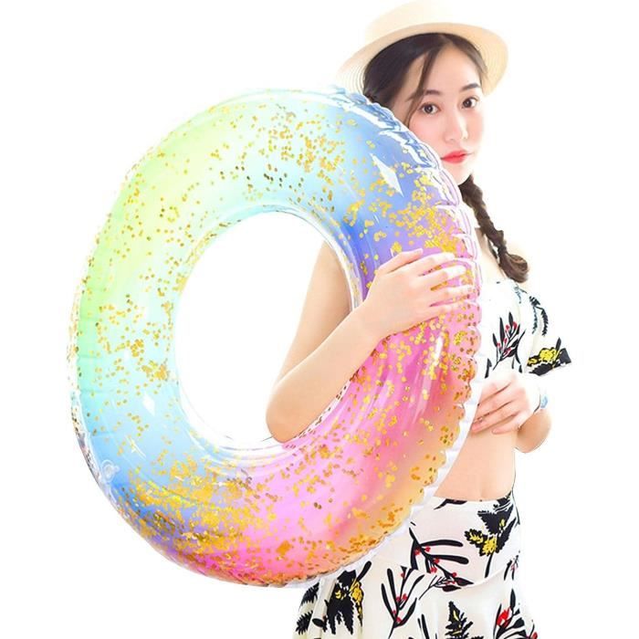 Bouée Gonflable,Anneau De Natation Gonflable Pour Adulte, Anneau De Natation Gonflable Pour Adulte Anneau De Natation A Paillettes Anneau De Natation Flottant Anneau De Natation Rond 7293 B