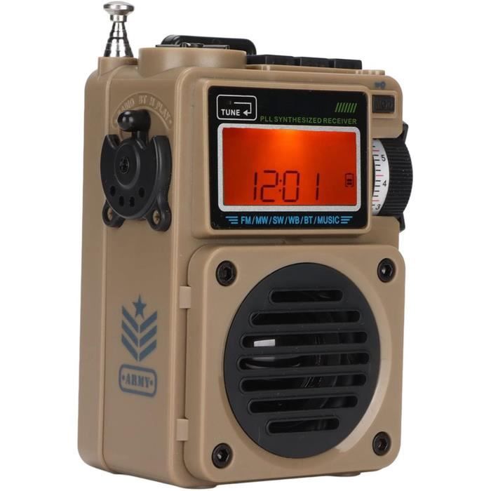Radio Numérique Portable, Batterie Rechargeable Et Radios Fm Alimentées