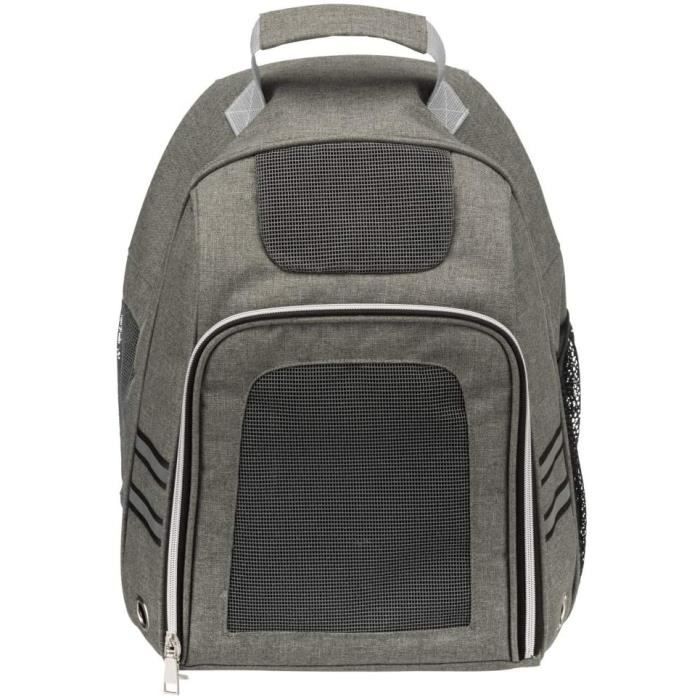 Sac de transport pour chien - Trixie - Dan - 50 x 38 x 26 cm - Gris - Confortable et ventilé