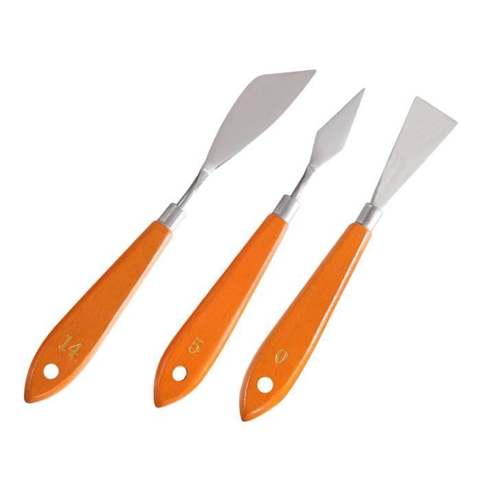 Couteau à Palette en acier inoxydable RGM, couteaux à spatule flexibles  pour mélanger les couleurs, étaler, appliquer de l'huile et de la peinture  acrylique - AliExpress