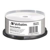 Verbatim DataLifePlus 25 x BD R 50 Go 6x surface imprimable thermique large spindle - vue 3