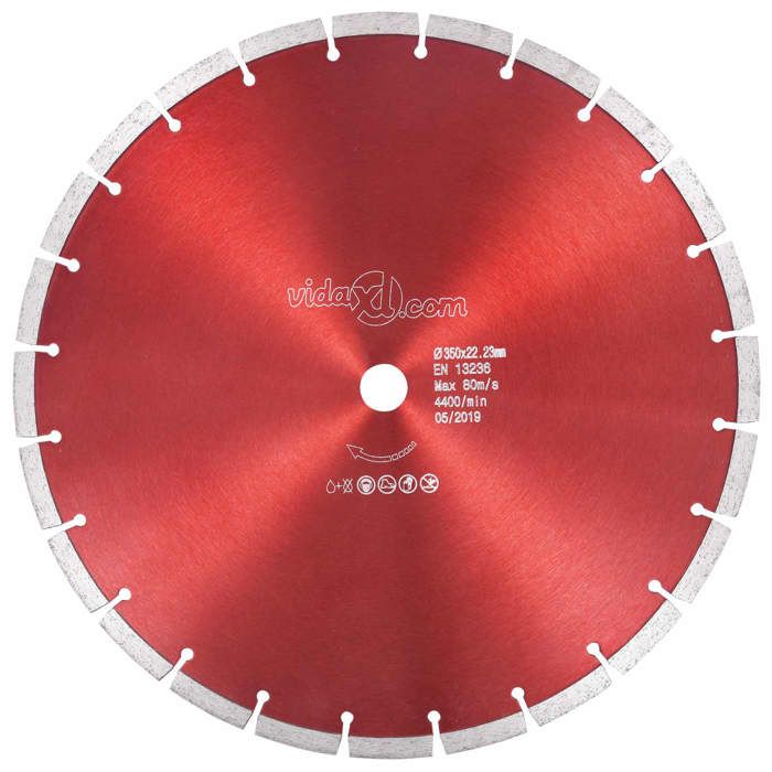 vidaXL Disque diamant Ø350 mm - vue 2