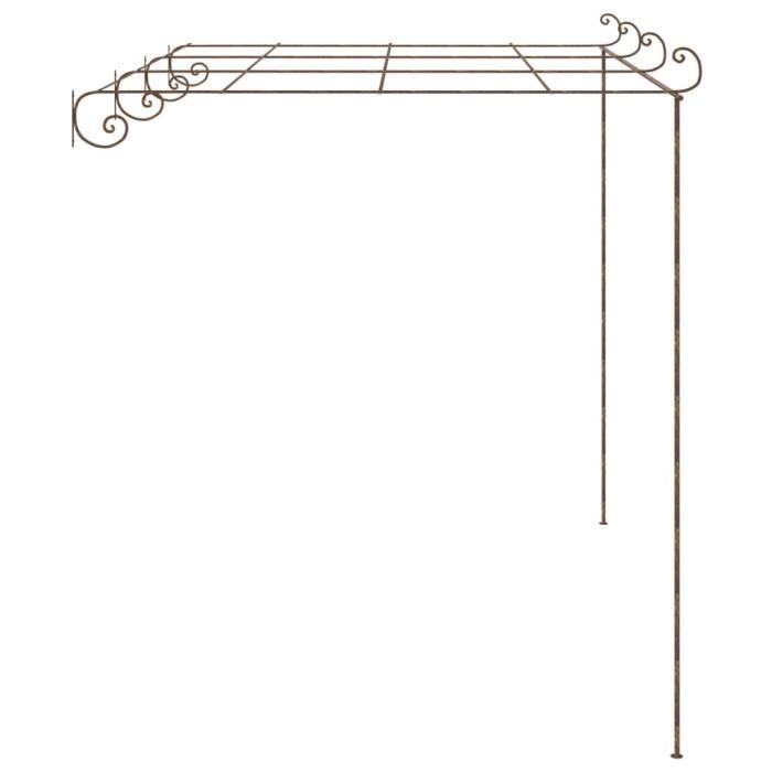 Arche de rosiers vidaXL antique Fer forgé 4x3x2 5 Durable et élégant