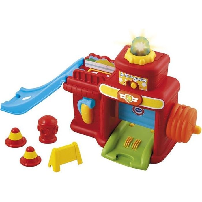 Tut tut bolides- super caserne de pompiers interactive, jouets 1er age