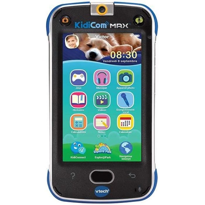 VTech téléphone pour enfants KidiCom Advance 3.0 junior 17 cm bleu -  Cdiscount Jeux - Jouets