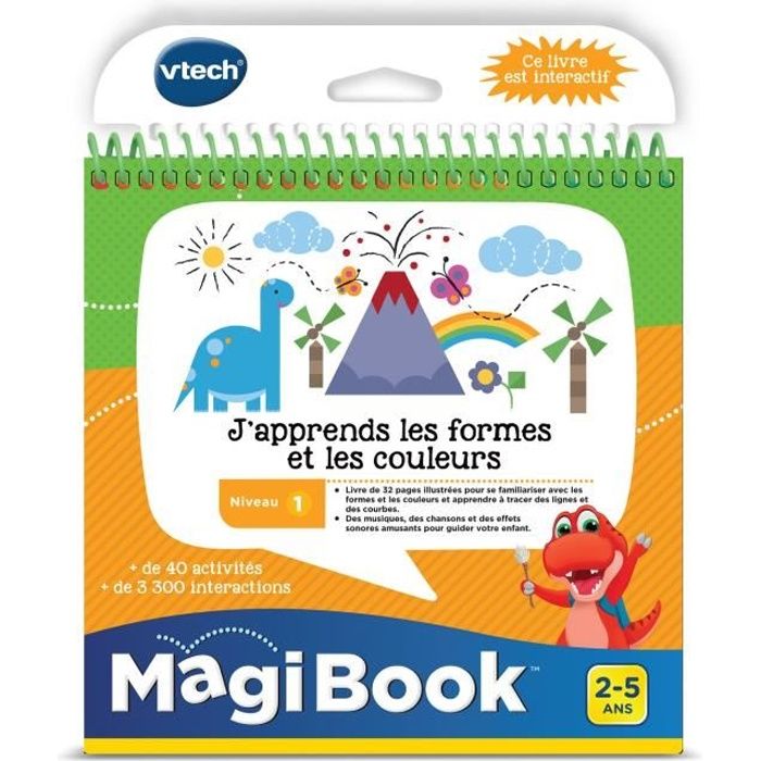 VTECH - Livre Interactif Magibook - J'Apprends les Formes et les Couleurs