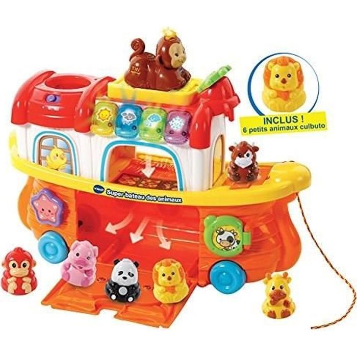 VTECH - Tut Tut Animo - Super Bateau des Animaux - Jouet pour Bébé - Poids 780g - Garantie 2 ans