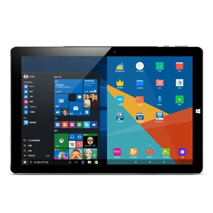 Tablette Tactile Windows 10 Android 5.1 Dual Os 64Go+4Go - YONIS Noir