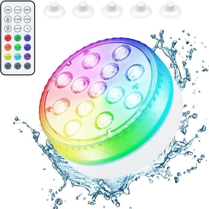 Lampe Sous-Marine Rechargeable 45m Étanchéité - Lumière Vidéo Plongée LED Variable, Compatible GoPro, Insta360, Pour Caméra Sport