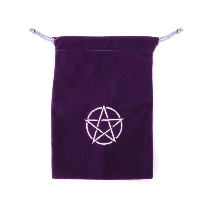 Sac En Velours Pour Cartes De Tarot - Pochette De Rangement Portable Pour Dés, Cristaux, Bijoux Et Accessoires De Divination (environ 13x18 Cm)