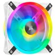 CORSAIR  QL120 RGB Blanc, 120mm RGB LED Fan, Triple Pack + Node CORE (CO-9050104-WW)-1
