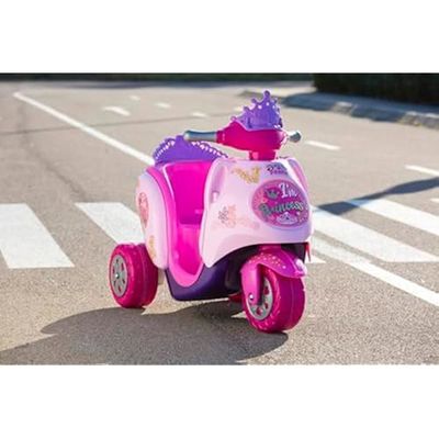 Trottinette Électrique Feber Scooty Little Princess 6V - Design Princesse, Batterie Et Chargeur Inclus, Pour Enfants De 3 à 5 Ans