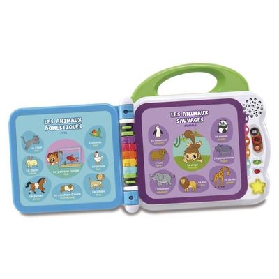 VTech MagiBook Livre Éducatif Je Découvre L'École Maternelle - Interactif 2-5 Ans, Pages Illustrées, Autocollants Et Audio En Français