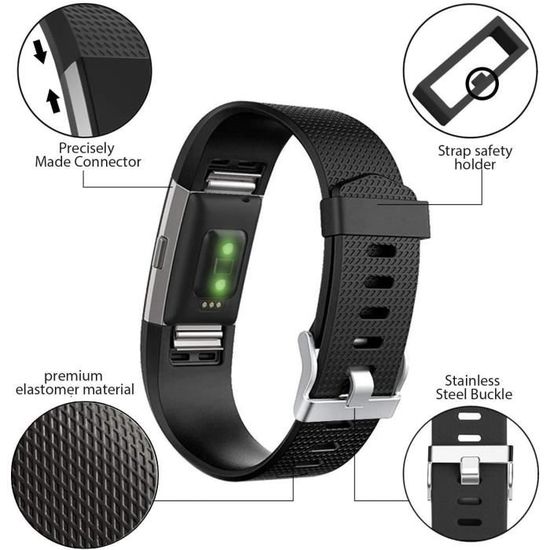 Remplacement Du Bracelet De Montre En Nylon Pour Fitbit Charge 5 Black Grey 92441788