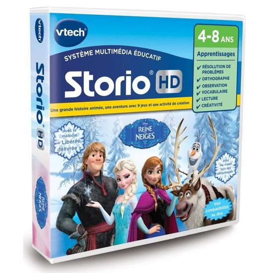Storio jeu HD la reine des neiges VTech - Jeux Interactifs - Jeux éducatifs
