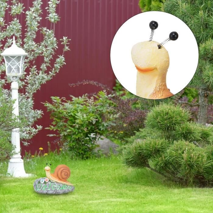 Statuette Escargot Déco En Résine Multicolore – 17,5 Cm, Animal Mignon Pour La Maison
